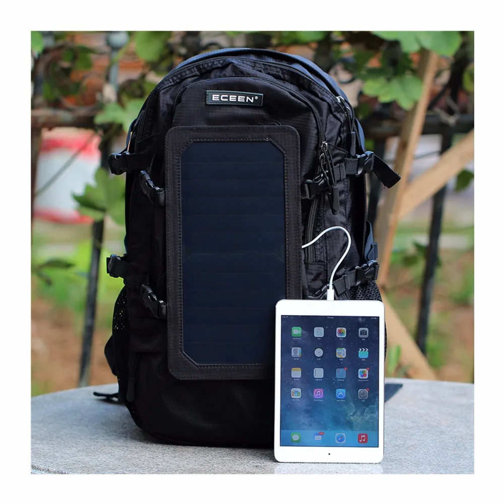 7w Sunpower Solar Charged Bag With Padded Shoulder Strap - Buy Clear