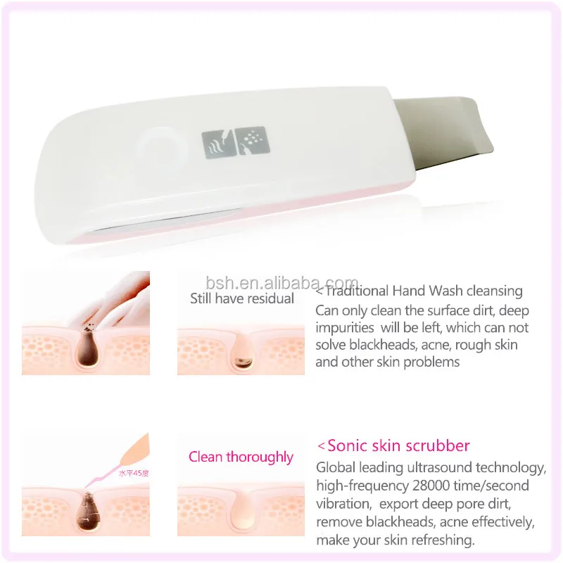 Japan Hot Sale Home Ultrasonic Skin Scrubber Machine BF1208