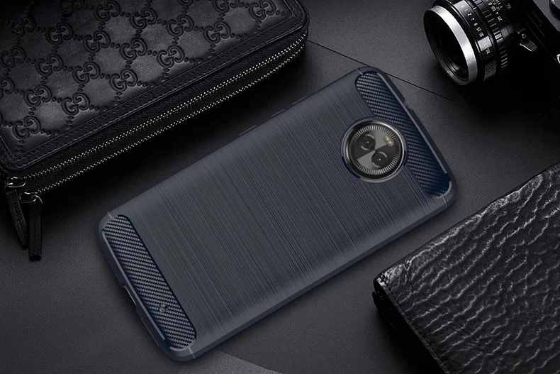 2017 New Arrival Carbon Fiber Tpu case for Motorola Moto X4 brushed tpu soft cover for Motorola Moto X4
