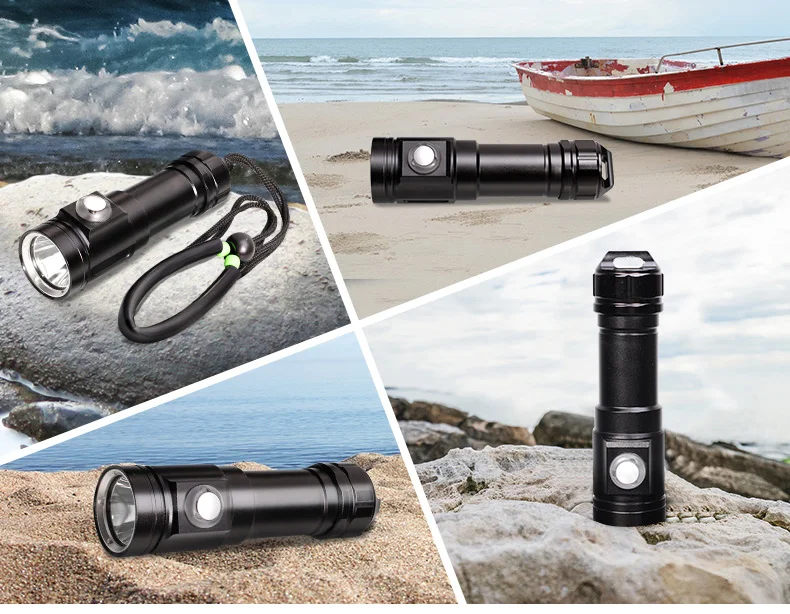2018 new professional underwater photography L2 fill light LED diving flashlight