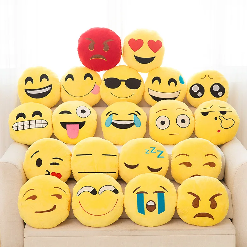 stuffed emoji pillows