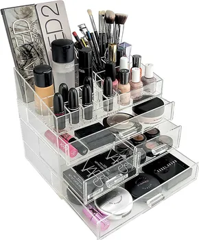 Wholesale Hot Sale Clear Cube Acrylic Makeup Organizer Storage