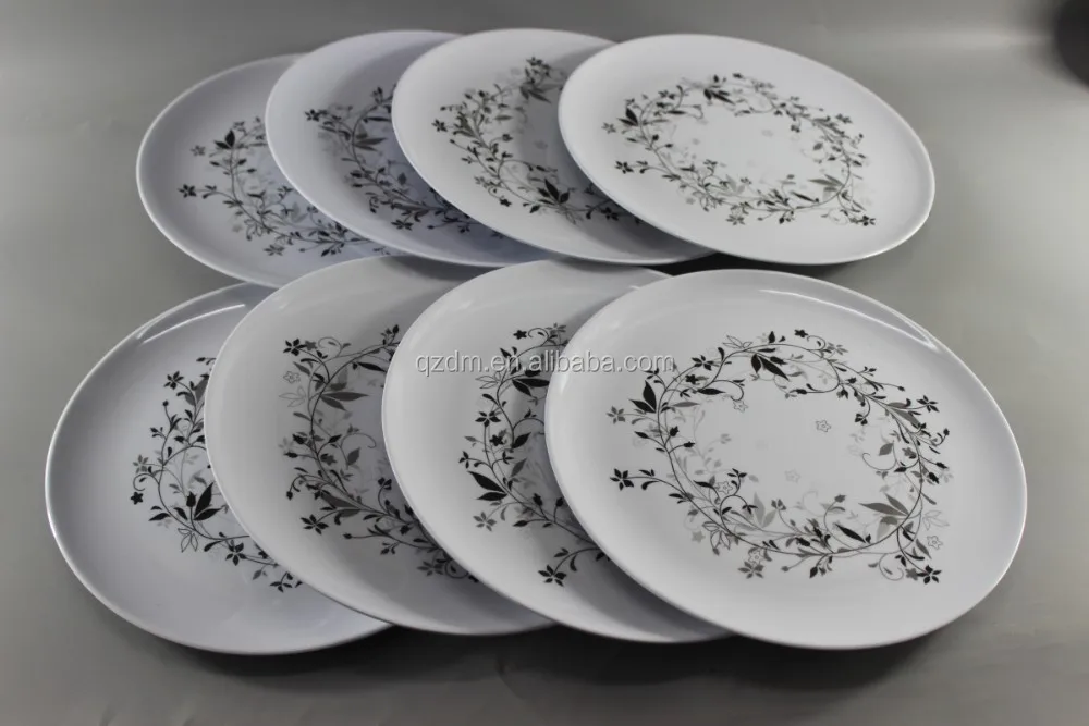 10inch Melamine Dinner plate set for 100% melamine
