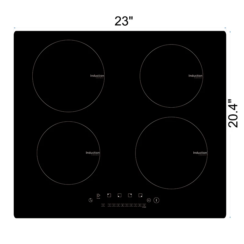 4 Burners 6600w 220v Built In Kitchen Stove Induction Cooktop