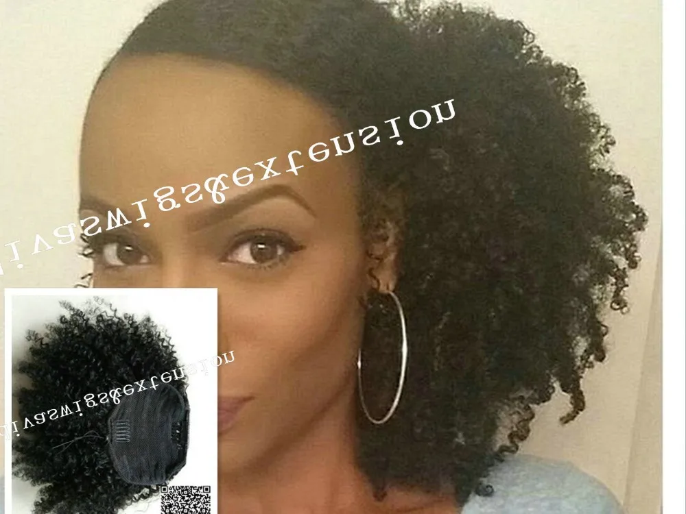 Afro Kudryavyj Vyushiesya Volosy Dlya Narashivaniya Chelovecheskih Volos Dlya Chernokozhih Zhenshin Brazilskie Devstvennye Volosy Pricheska Hvost Pryadi Dlya Narashivaniya Volos 120 G Buy Afro Kudryavyj Vyushiesya Klip V Afrikanskie Pricheska Hvost Product On