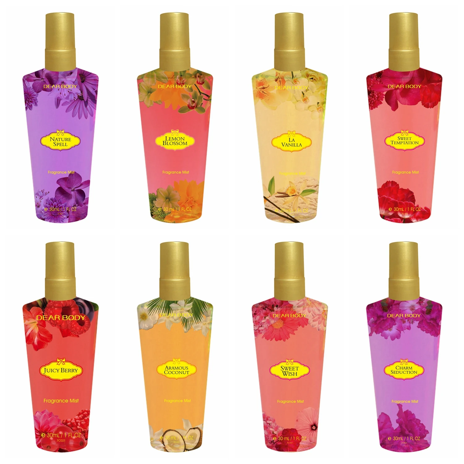 Brand Name High Quality Manufacturers Original Body Mist Spray For