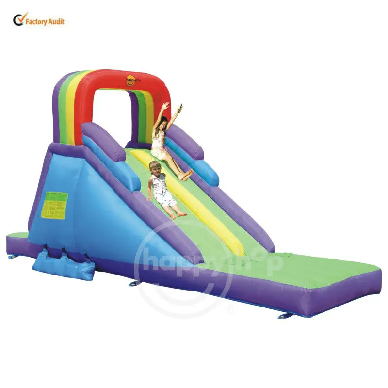 Happy Hop Inflatable Slide9103n Rainbow Double Slides For Sale