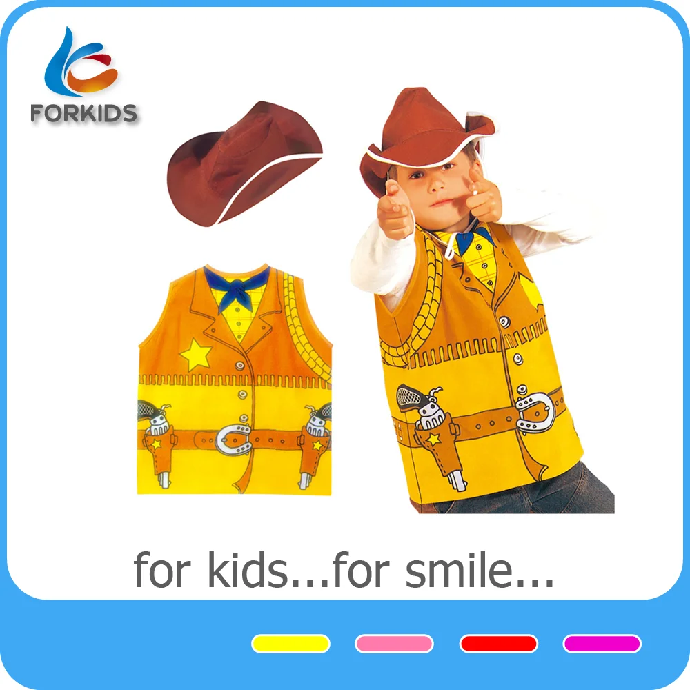 kids play cowboy hats