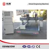 YANDIAO 2 heads Round Roatry 4 Axis Wood Engraving CNC Router