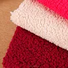2017 Wholesale different weight Solid color sherpa fleece fabric for garments