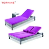 Commercial Contract TOPHINE Outdoor Furniture Single /Double Wicker Patio Lounge Chaise