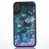 black quick sand Flexible Phone Cover Shiny Glitter Heart Shape Floating Liquid Slim Protective case For iPhone 6 7 8 plus x