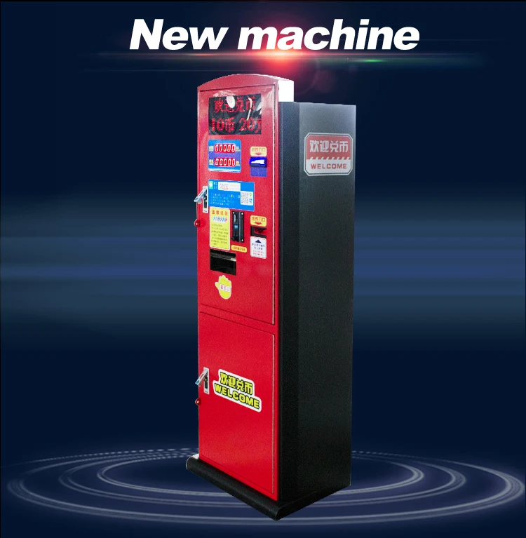 Laundry Equipments Token Coin Change Machines With Bill Acceptor Coin