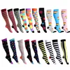 Colorful knee high socks for men and women unisex sport compression socks