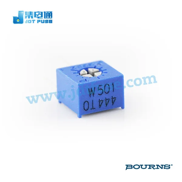 Bourns 3362 series trimmer potentiometer trimpot 500 Ohms Top Adjust