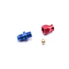 Straight custom made aluminum alloy 6061-t6 AN fitting adapter hard tube fitting