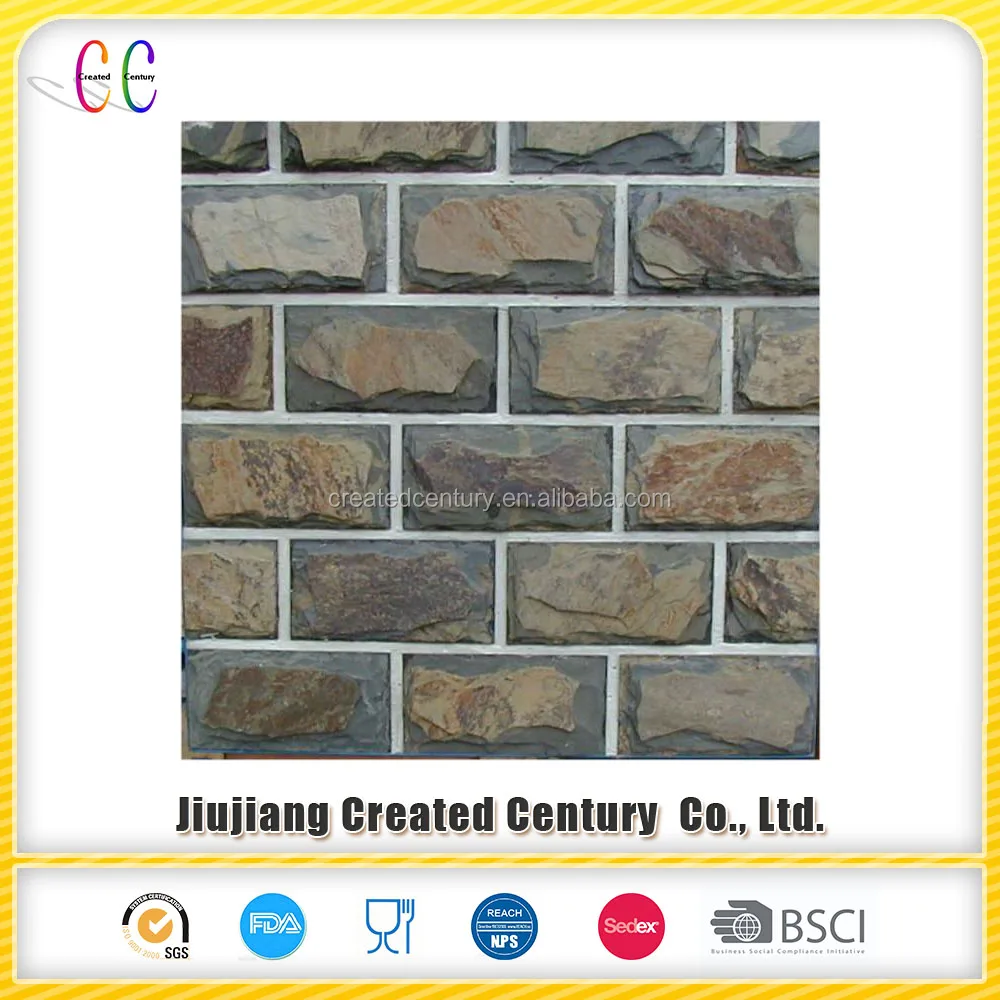 
Mushroom slate stone for wall 