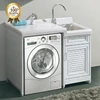 good price Bathroom furniture washing machine cabinet storage with cabinet