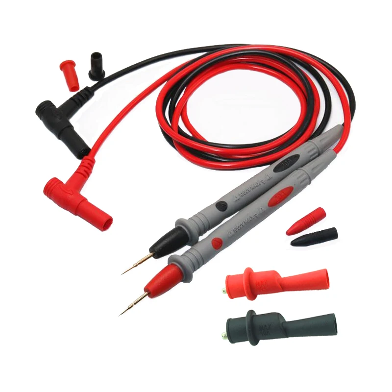 1000v 20a Probe Test Leads With Alligator Clips Clamps Multi Meter ...