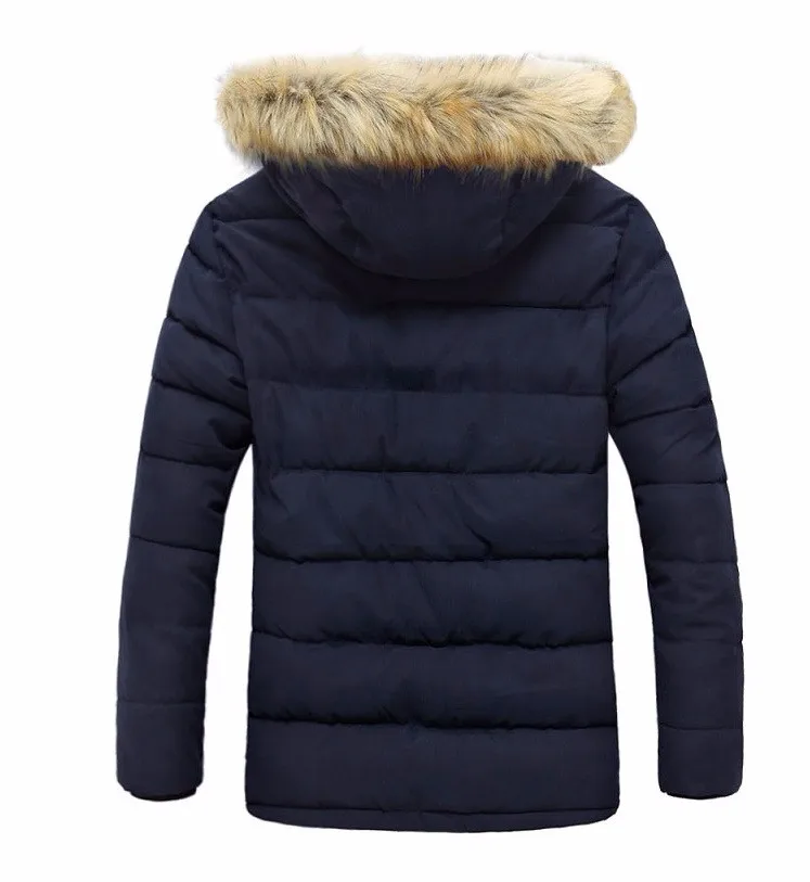 Men's Winter Puffer Jacket With Hood And Velvet Lining Thick_voghion.com