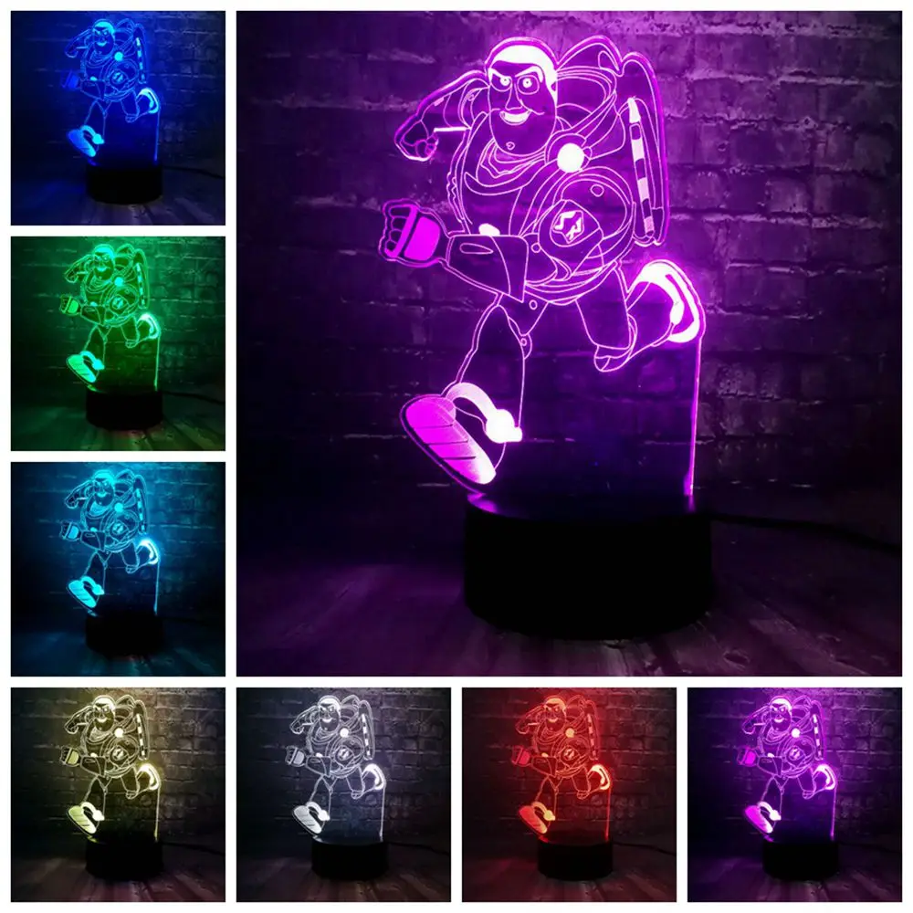 TIMER REMOTE 7 COLOUR LAMP POKEMON SQUIRTLE 3D LED BATTERY USB NIGHT LIGHT 