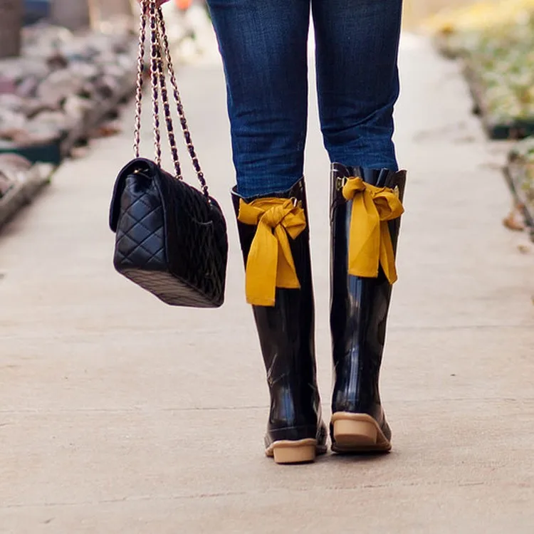 custom made women waterproof rubber rain boots