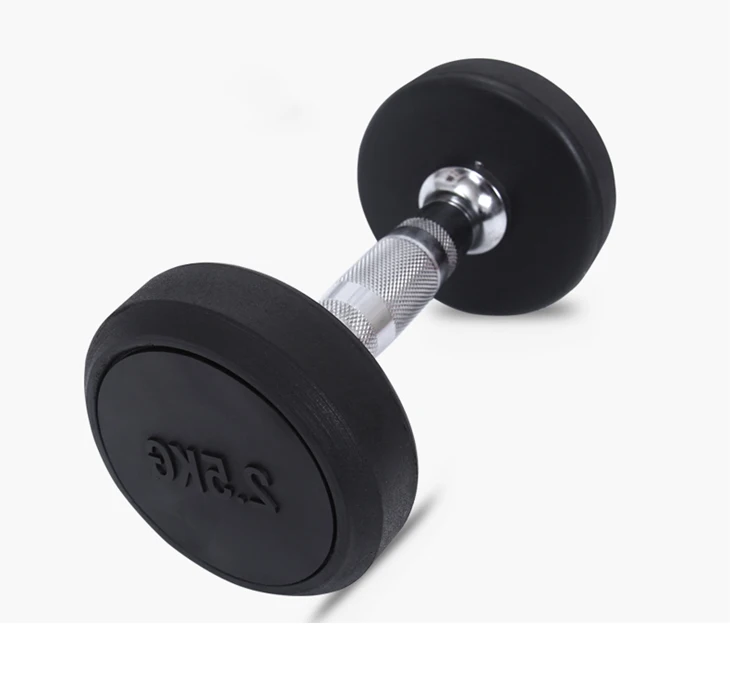 Hot selling Slimming exercise gym equipment crossfit rubber dumbbell set RUIBU-5005