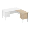 China Secretarial Office Desk Returns with Pedestal