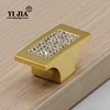 Zamak cabinet pull handle door lock knobs with crystal