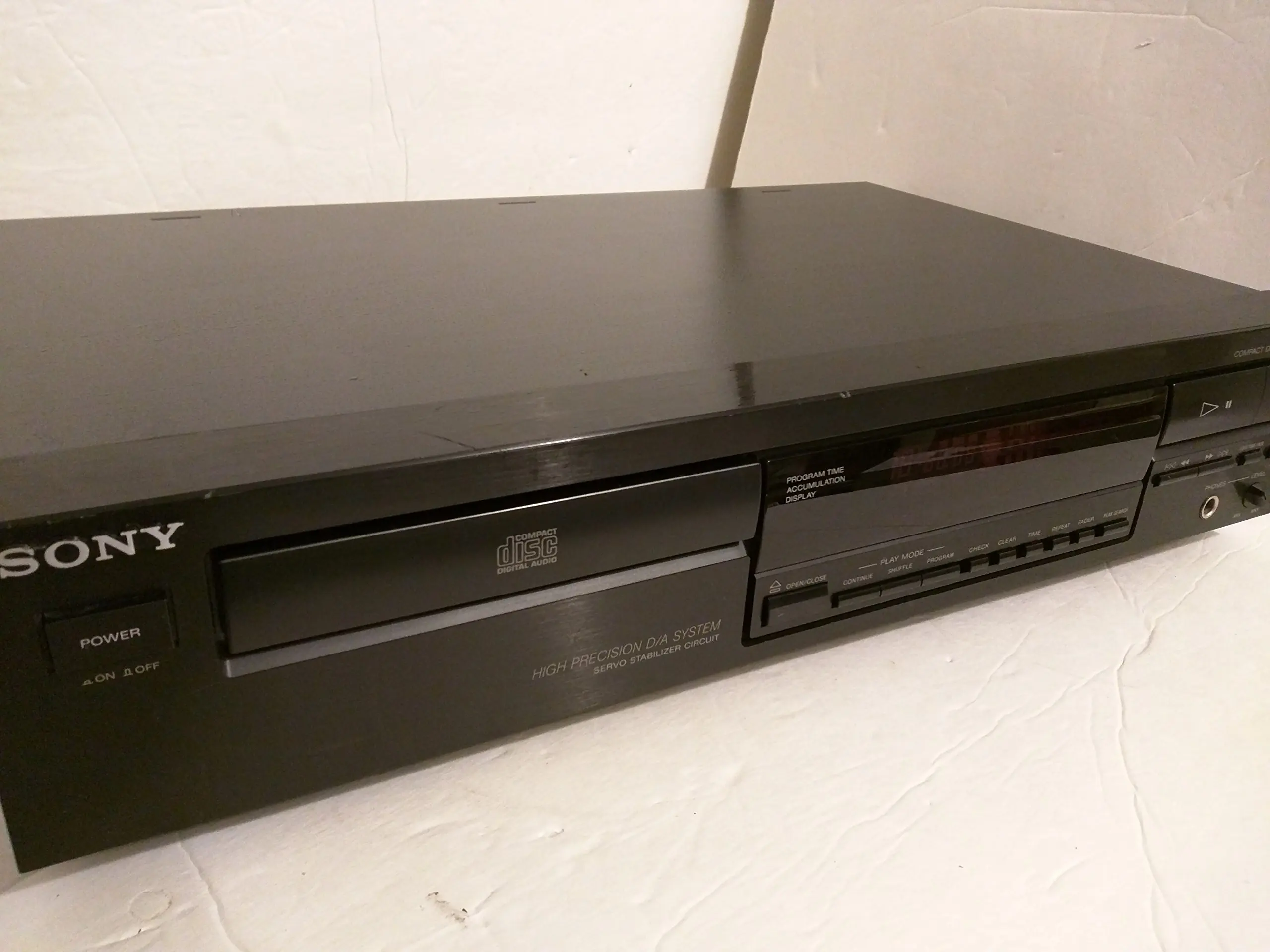 Sony CDP-291 CD Single Disc Compact Disc Player