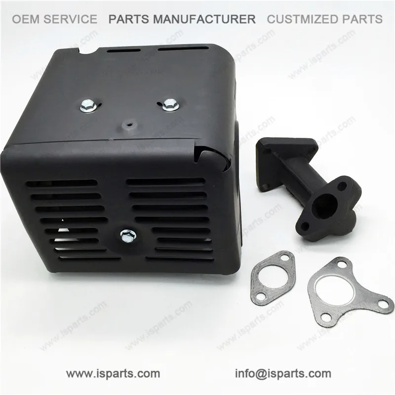 Retail 13hp Stationary Engine Gx390 Muffler Manifold Exhaust Assembly