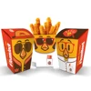 fish and chip boxes with paper insert french fries box