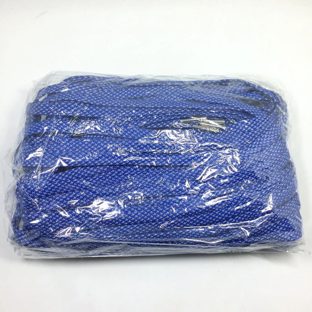 Free sample colored fashion style flat reflective shoelaces