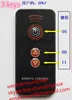 Black 3 keys Mini thin Waterproof Remote Control 00bf code with Button Battery