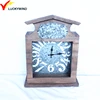 antique wooden table clock, desk clock