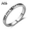 Wholesale customization jewelry custom engraved mantra ring silver 925 rings gift for girlfriend