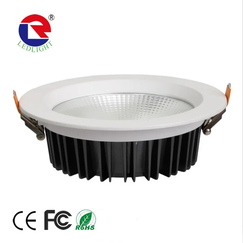 12w cob led downlight dimmable , 90mm cutout led cob downlight recessed