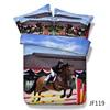 Equestrian Theme Show Jumping Horse and Rider 3d Hd digital Bedding set