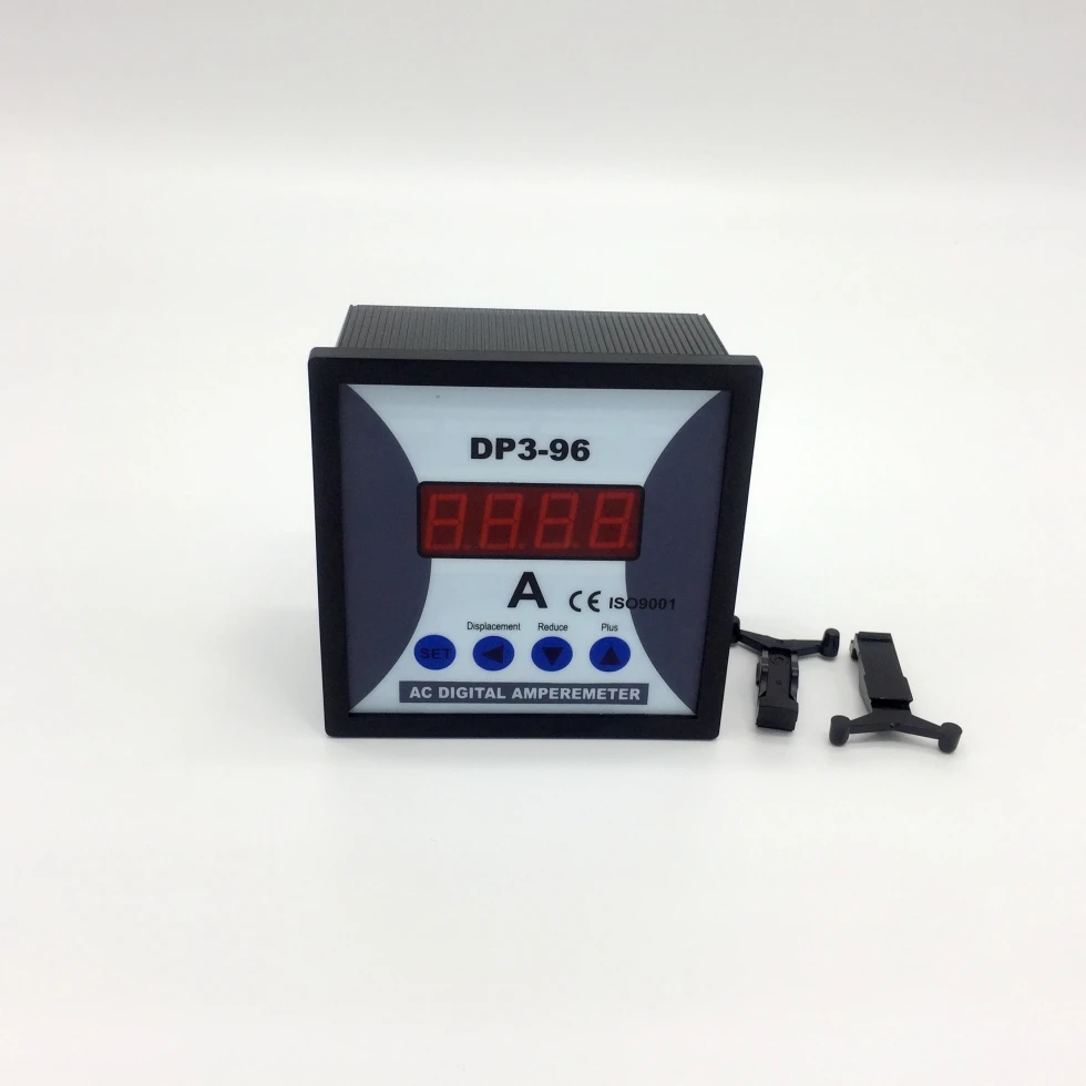 96*96mm Single Phase Ac Dc Current Smart Meter Digital Display Ammeter ...