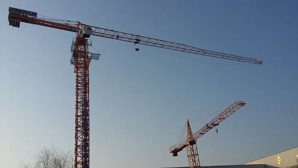 6t small self erect tower crane hot sale in dubai with factory price