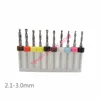10pcs/Set HighQuality Hard Alloy PCB Print Circuit Board Carbide Micro Drill Bits Tool 2.1 to 3mm for SMT CNC