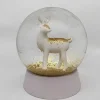 Elk christmas custom flat base resin 100mm snow globes