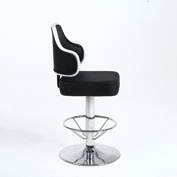 Fashion Top Strong Casino Chair Luxury Bar Chair Height Swivel