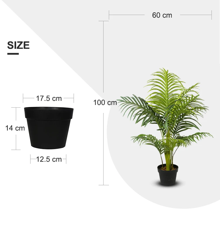 1.0m Hawaii Artificial Indoor Palm Tree Decor Home For Sale Buy