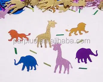 Animal Shaped Elephant Lion Giraffe Bulk Confetti For Baby Shower