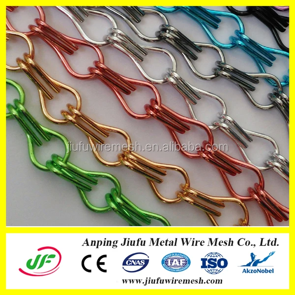 Anodised Aluminium Chain Curtains Screen Metal Chain Link Fly