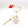 Home fragrance reed diffuser with rattan stick and sola flower