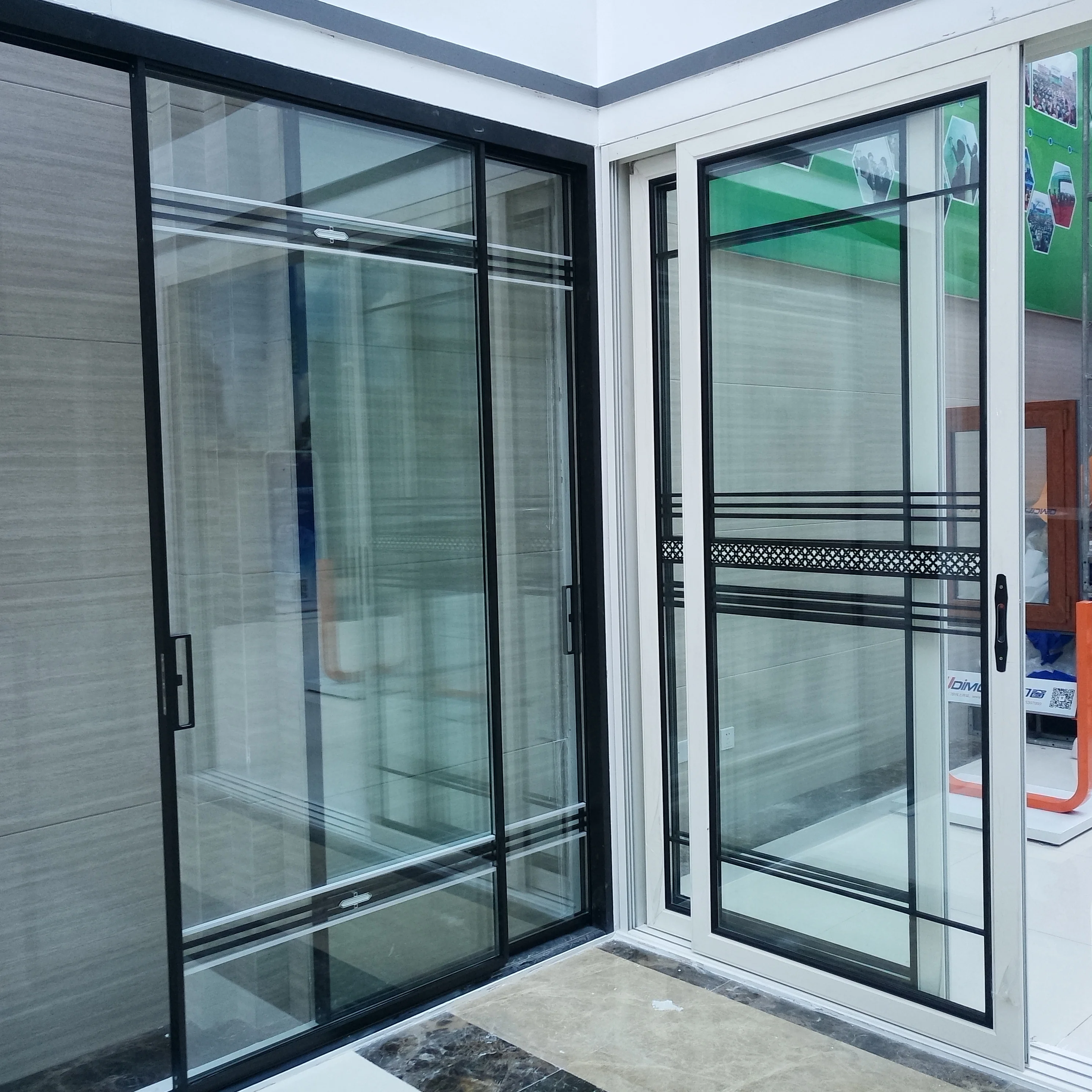 kitchen bedroom polycarbonate pvc glass aluminum sliding door price