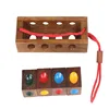 Wooden Toy Unlock Color Clever Puzzle Classical Funny Color Matching Lock Intellectual Educational toy For Children