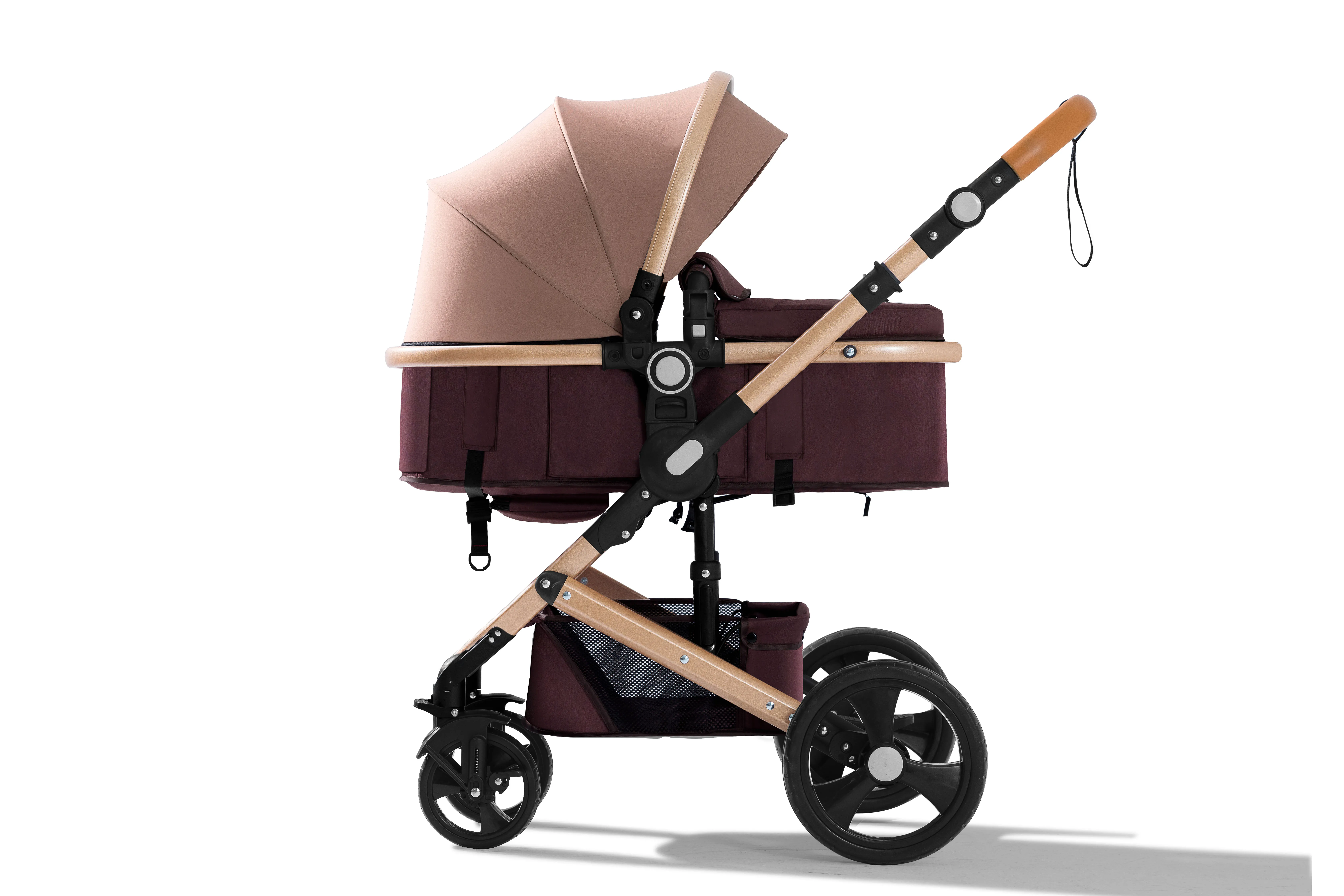 China Factory Price Luxury Pram 3 In 1 With Car Seat Strollers Walkers